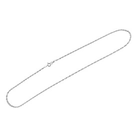 FashionJunkie4Life Italian 925 Sterling Silver 1.5mm Serpentine Rope Chain - 16,18,20,22,24,30 Inch (18 Inches)