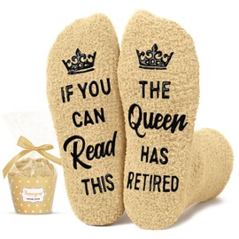 HAPPYPOP Retirement Gifts Socks Ideas - Retired Gifts Female Women, Funny Retirement Socks