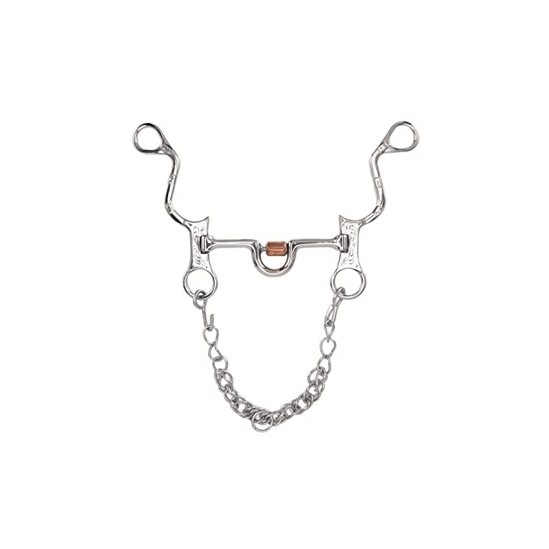 aqxreight Snaffle de Boca de Caballo de Acero Inoxidable, Duradero