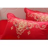 I-MART King Size Chinese Wedding Red Bedding Set, Asian Bedding