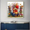 cdjlddww Chicken Diamond Painting Kits for Adults, DIY Flower Diamond