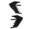 2Pcs/Set Car Side Cover Air Vent Trim Glossy Black Rubber