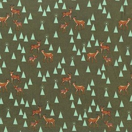 Free Spirit Fabrics FreeSpirit Holiday Homies Flannel by Tula Pink Road Trip Pine Fresh, 44 Inches