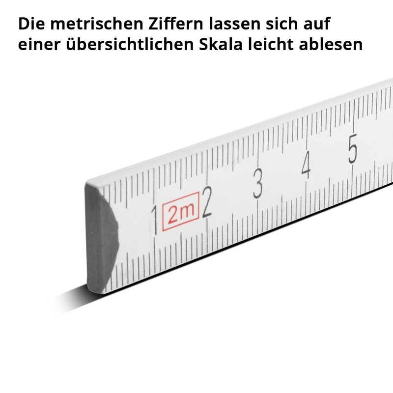 STAHLWERK Folding Ruler Set of 3 2 Metres Precise Wooden