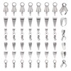 Elecrelive 60Pcs Stainless Steel Pendant Clasps Ice Pick Pinch Bail