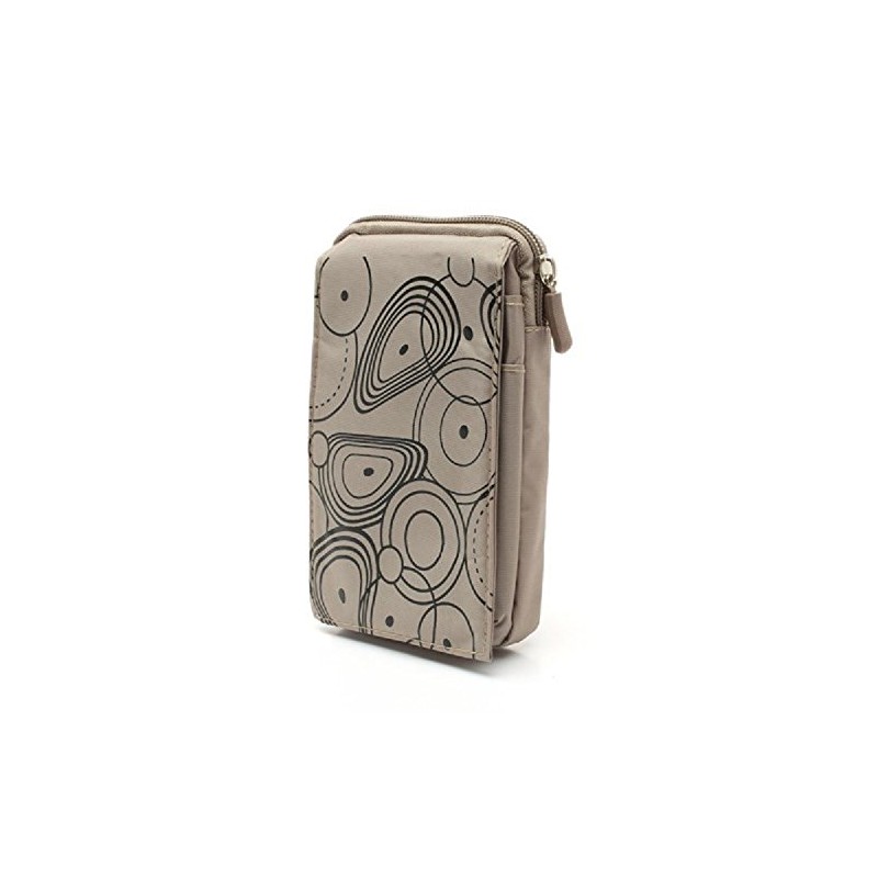 DFV mobile - Multi-Functional Vertical Stripes Pouch Bag Case Zipper