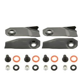 4Pcs Blades & Bolts for Victa 18 Inch Cut Lawn Mower CA09506S CA09277 CA09306 Domed Bolt Hole BNC3242 CAO9506S