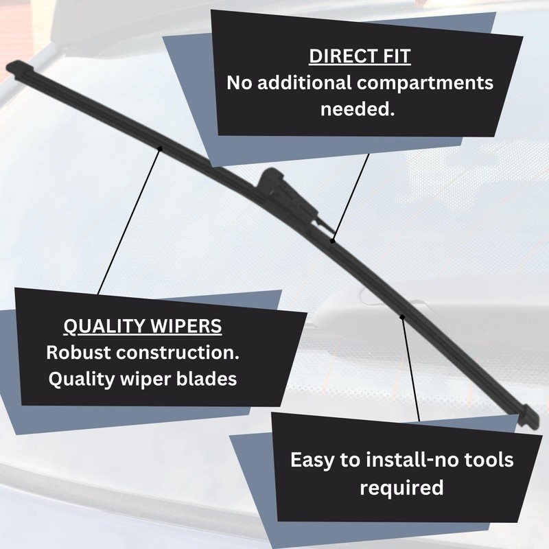 SHS Wipers Fits Mercedes GLA 2015-2019 Back Rear Wiper Blade