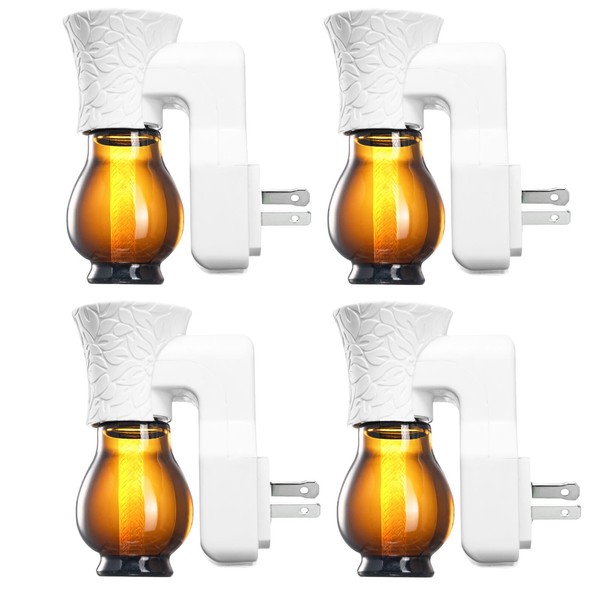 Earffloz Blank Plug in Air Freshener,4-Set Wall Plug Oil Diffuser