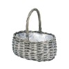 Ohashi Shinji Shoten KN011195-zzz Shabby Willow Oval Basket S Wase