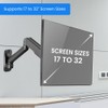 GABOR Levitouch Wall Mount Monitor Arm for 17-32 Inch Display
