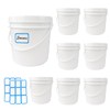 Zansens 8 Pcs Paint Can with Threaded Lid and 2