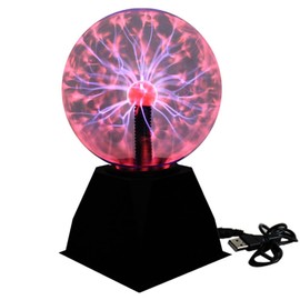 Plasma Ball Science Toy Touch Sensitive Plasma Electric Nebula Lightening Ball for Kids Plasma Globe Parties Decorations Amazing Gift (5 Inch)