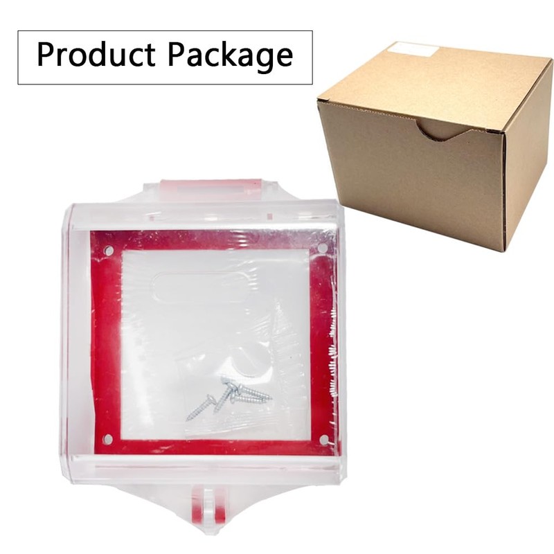 Hdtyyln 1 Pcs Emergency Stop Button Cover, Transparent Stop Button