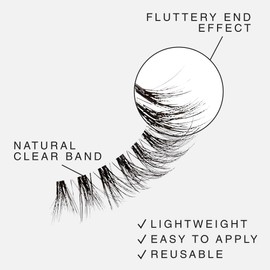 i-ENVY The Classic – Timeless Wispy Lash Extension, Modern & Redefined Eye Look, Lightweight Undetectable Clear Band for Natural Look (03)