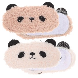 Ipetboom 4pcs Cartoon Panda Clips Cute Animal Barrettes for Girls Lightweight Hair Accessories for Daily Styling for Boys and Girls and Teens