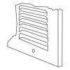 Shoemaker 1150-24X8 24 x 8 Baseboard Return Air Grille -