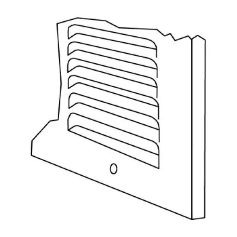 Shoemaker 1150-24X8 24 x 8 Baseboard Return Air Grille -