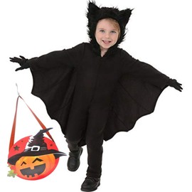 RemeeHi: Halloween Bat Cosplay, Vampire, Vampire, Children, Boys, Kids, Cosplay, Costume, Costume, Set, Party Goods, Halloween, Christmas, Cosplay Performance Wear (Boy, L)