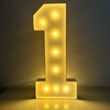FAYLISVOW 2.4FT/28.74in Marquee Light up Numbers Marquee Number 1 with