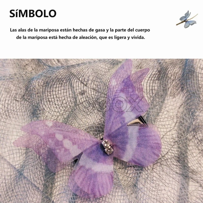 GOGOX 12 Colores Mezcla Mariposa Pasador Moños Para Niñas Moda