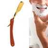 Old Style Straight Razor Rosewood Handle Straight Edge Barber Razor