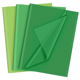 60 Sheets Green Paper, for Saint Patrick's Day Wrapping Birthday Wedding Holiday Paper Flower(Green)