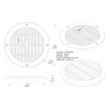 Polylok 12" Heavy Duty Grate for Corrugated Pipe (3004-GR)