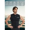 Lemorecn Wetsuit Top for Men Women,3mm Sleeveless Front Zip Neoprene