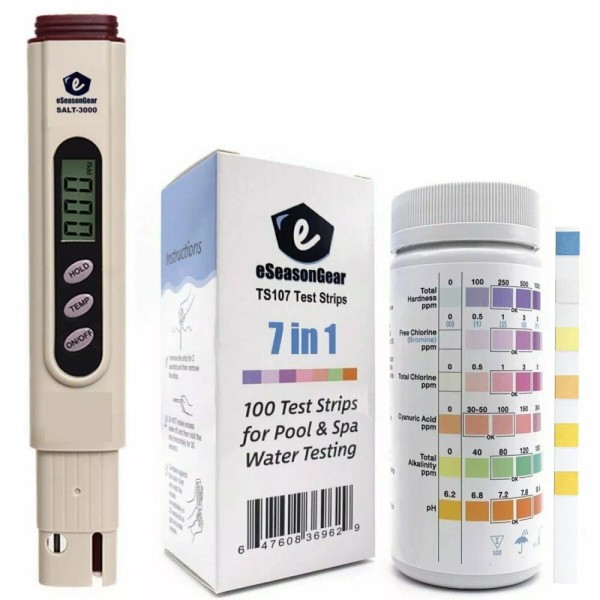 eSeasongear SALT-3000 + TS107 COMBO, Meter + Test Strip COMBO