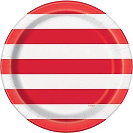 Round Dinner Paper Plates - 9" | US Patriotic | 8 Pcs