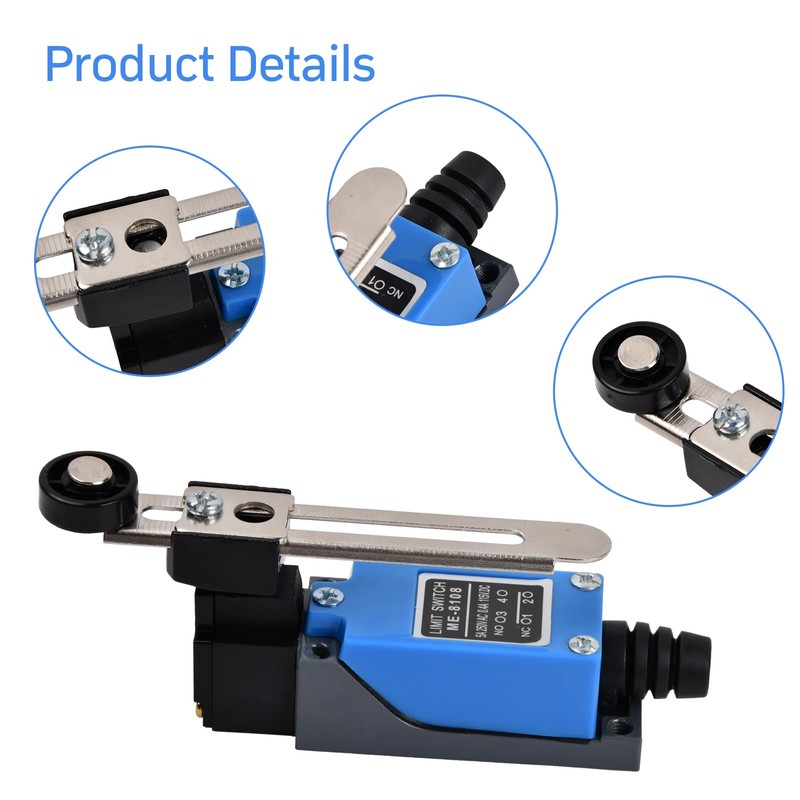ME8108 Waterproof Adjustable Limit Switch Lever - Suitable for Use