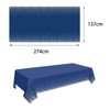 3Pack Dark Blue and Silver Dot Table Cloth Party Disposable