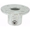 PRO-SAFE Galvanized Structural Pipe Rail Fitting: Round Flange for 1"