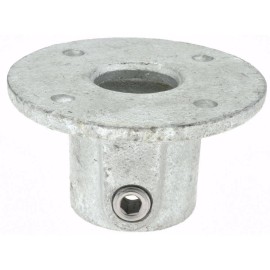 PRO-SAFE Galvanized Structural Pipe Rail Fitting: Round Flange for 1" Pipe
