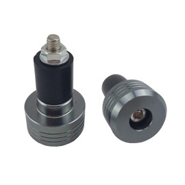 Szmsmy Signature Bar End! Grip Bar End for Motorcycles, Aluminum (Gray)