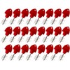 24 Pack Beer Faucet Tap Cleaning Plug Hygiene Brush For Draft Beer Faucet Cap，Beer Plugs Tap Brush （Red) (24)