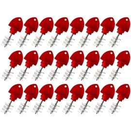 24 Pack Beer Faucet Tap Cleaning Plug Hygiene Brush For Draft Beer Faucet Cap，Beer Plugs Tap Brush （Red) (24)