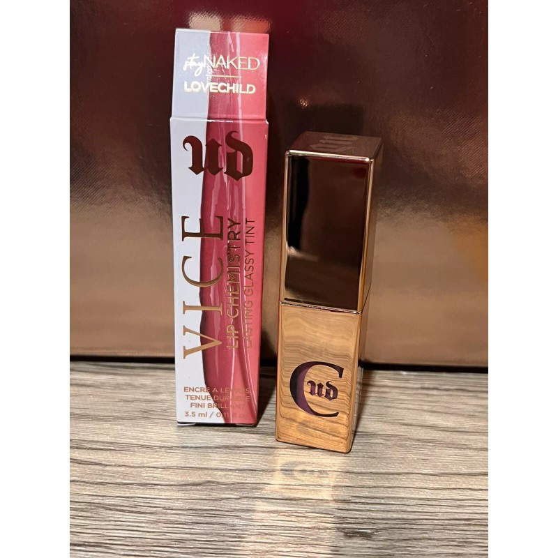 URBAN DECAY VICE LIP CHEMISTRY LASTING GLASSY TINT SHADE LOVE