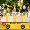 2Pcs 6 Ft School Bus Tablecloths Birthday Party Decorations School