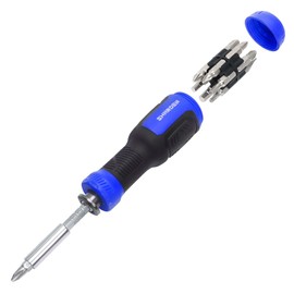 SHARDEN Multibit Screwdriver 13-in-1 Magnetic Drill Extension Screwdriver Set Multitool All in One with Torx, Slotted, Phillips, Hexagonal, Pozidriv and 1/4 Nut Wrench