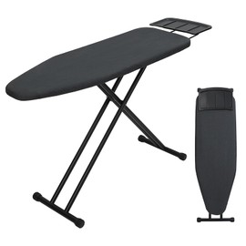 Ironing Board 48x15, Wide Heavy Duty Full Size Iron Board with Retractable Iron Rest, BlissBoard Sturdy Ironing Boards with Ultra Thick Padding, Heat-Resistant Cover, Height-Adjustable