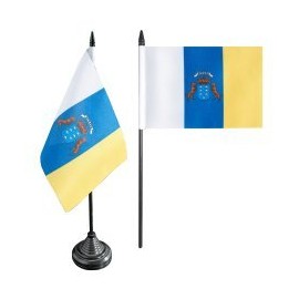 Flag FRITZE® Spain Canary Islands Table Flag 4 x 6 Inches