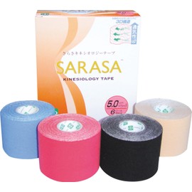 Pharos Kinesiology Tape, Blue, 2.0 inches (5.0 cm) Width x 16.9 ft (5.0 m) 6 Rolls 6KLB500