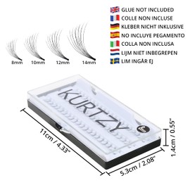 240 false eyelashes Eye Lashes/Extensions Combo Pack by Kurtzy TM