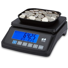 ZZap MS10 Coin Counting Scale - Money Cash Currency Weighing Machine