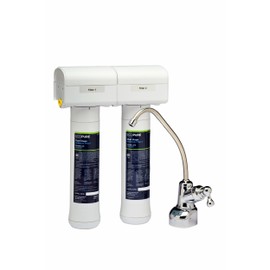 EcoPure Dual Stage Under Sink Replacement Water Set (ECODWF) | NSF Certified | Fits ECOP20 System | 6-Month Filter Life, 2 Count (Pack of 1)