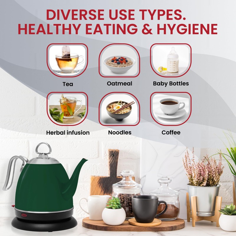 Chantal Mia Electric Kettle, 32 oz (Green)