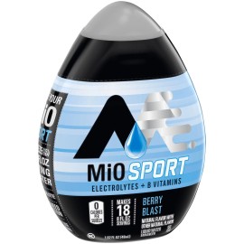 MiO Sport Berry Blast Liquid Water Enhancer Electrolytes B Vitamins 4 Pack