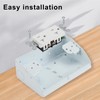 Compact Under Cabinet Distribution Box with Ground Fault Protection,Durable Stainless
